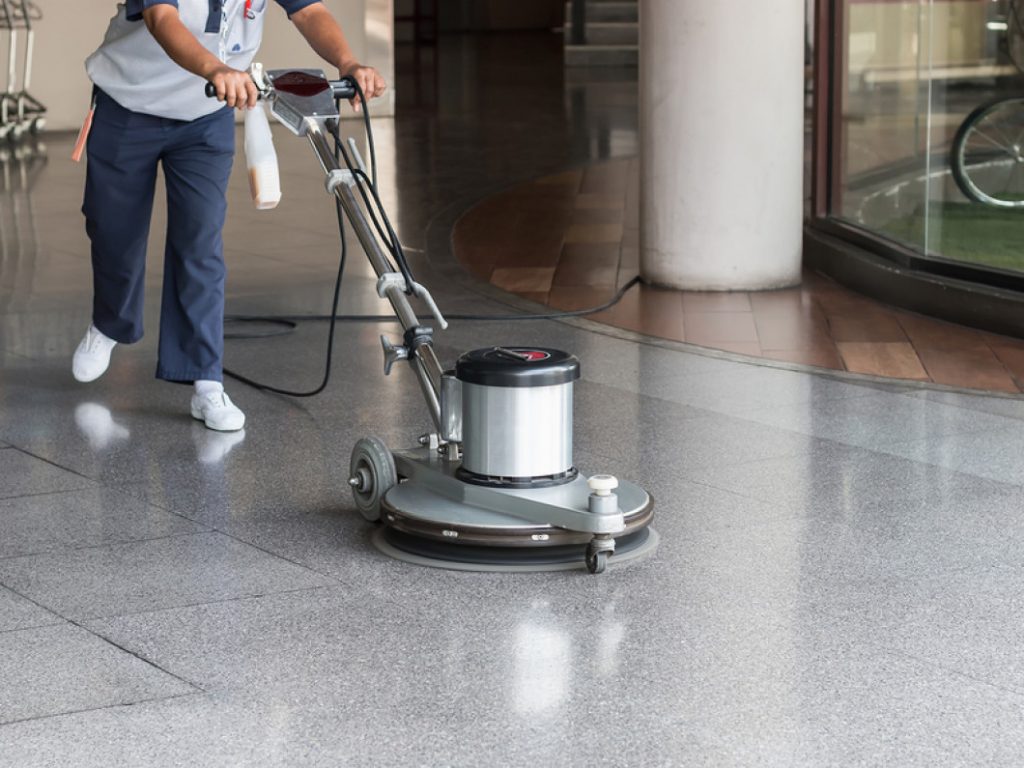 Commercial Floor Spray Buffing Savannah Professional Maintenance